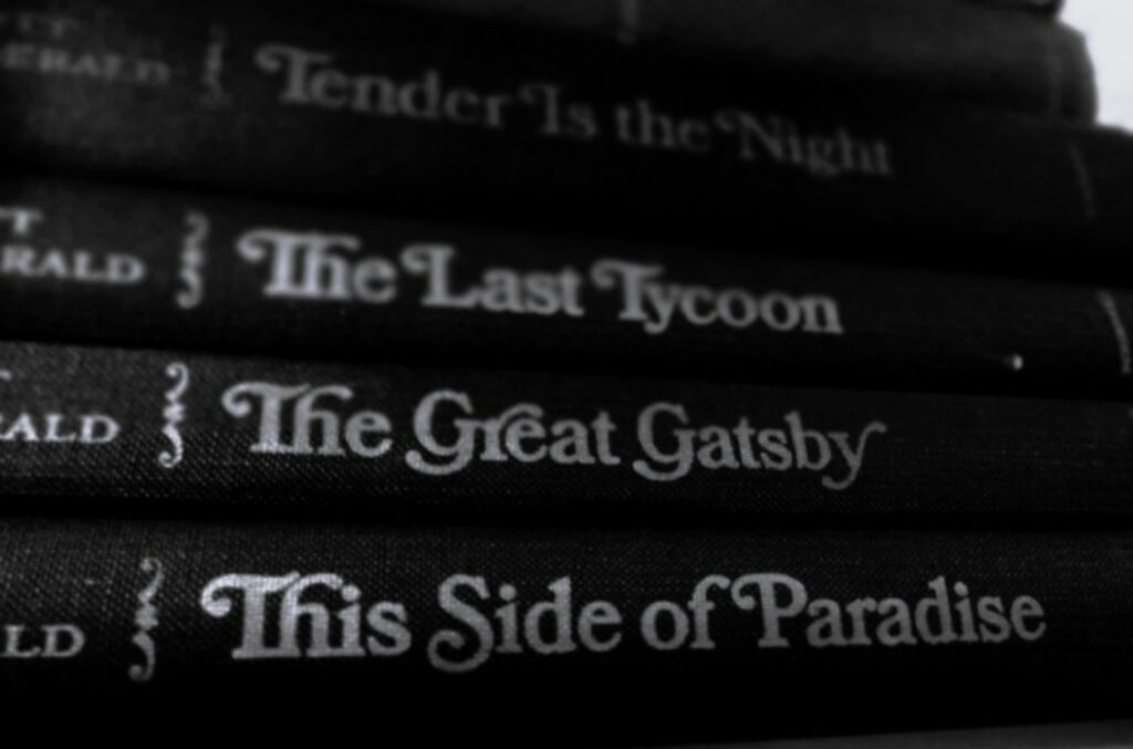 Books by F Scott Fitzgerald black and white