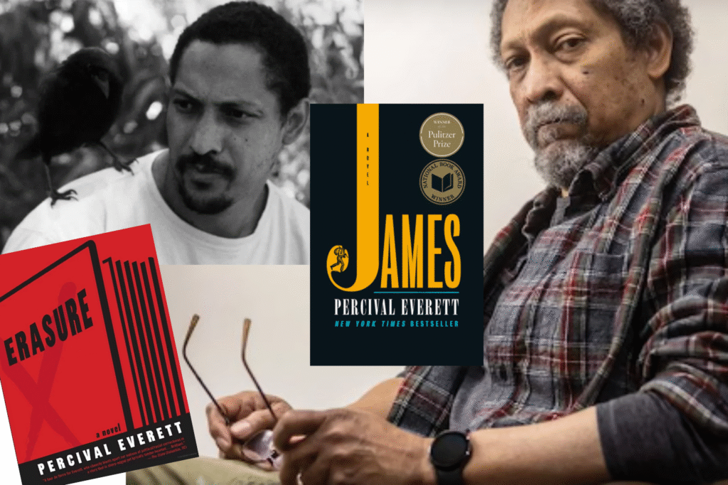Percival Everett - two headshots with James and Erasure