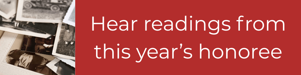 Hear readings from this year's honoree